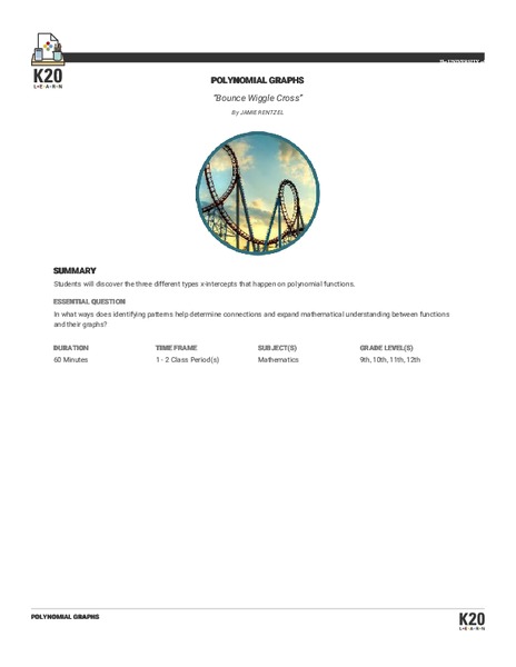 Bounce Wiggle Cross Lesson Plan