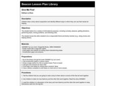 Give Me Five! Lesson Plan