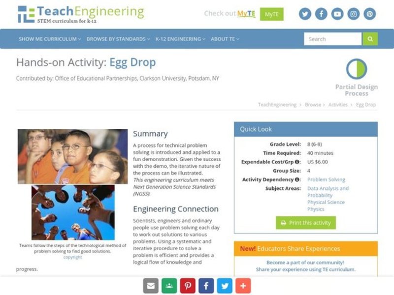 Egg Drop Activity