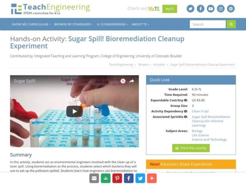 Sugar Spill! Activity