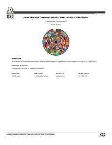 Transparent Transversals Lesson Plan