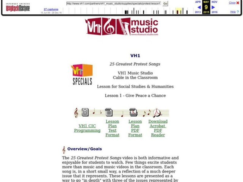 Give Peace a Chance Lesson Plan