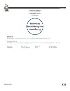 All Work and No Play Lesson Plan