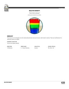 Don't Be So Dense Lesson Plan