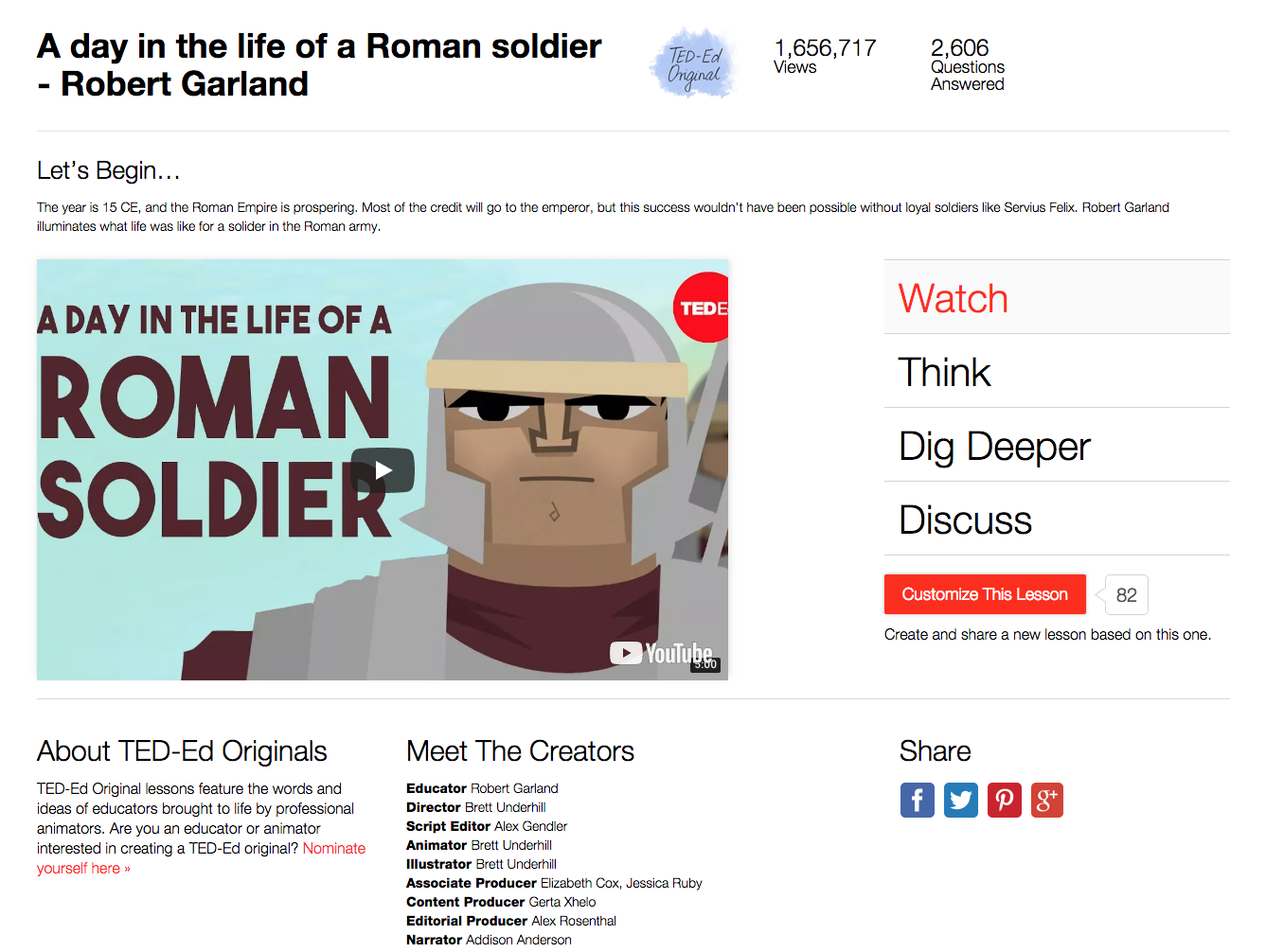 A Day in the Life of a Roman Soldier Instructional Video