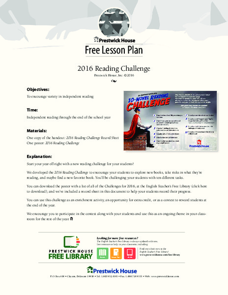 Reading Challenge Lesson Plan