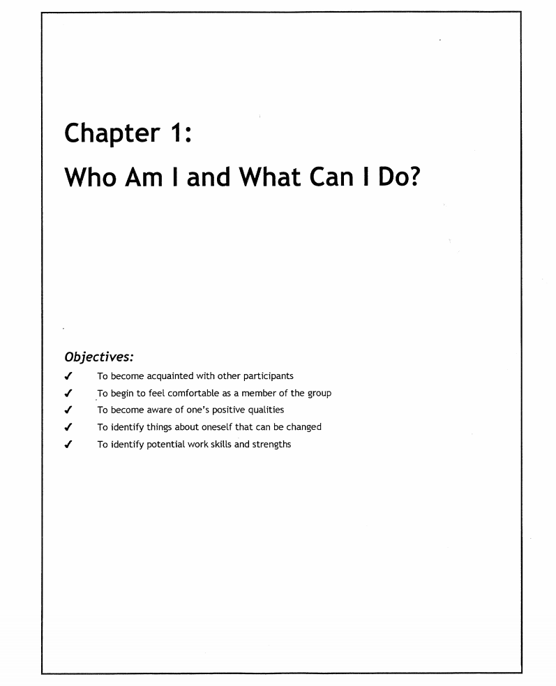 Who Am I and What Can I Do? Lesson Plan
