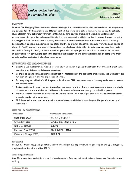 Understanding Variation Activity