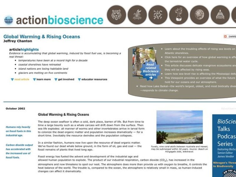 Global Warming: Life in a Greenhouse Lesson Plan