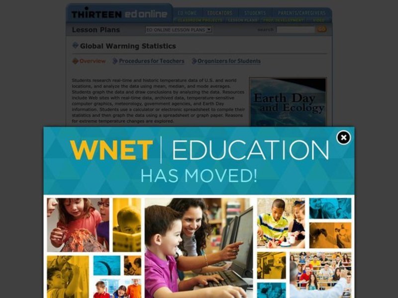 Global Warming Statistics Lesson Plan