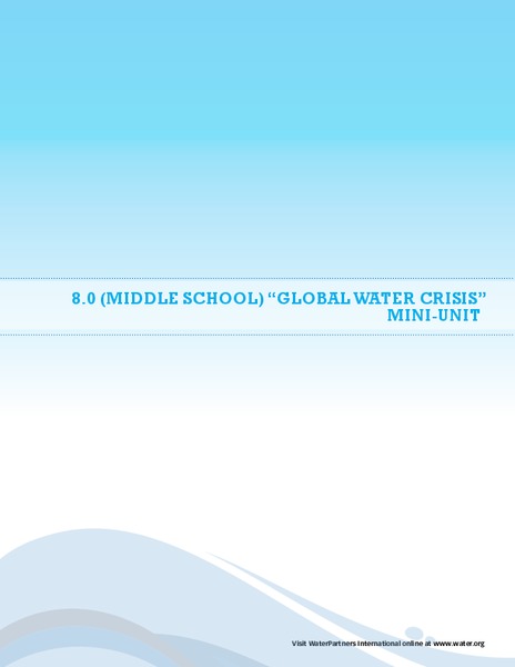 Global Water Crisis Lesson Plan