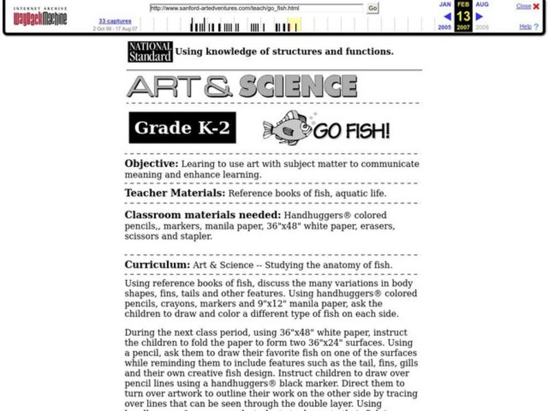 Go Fish Lesson Plan