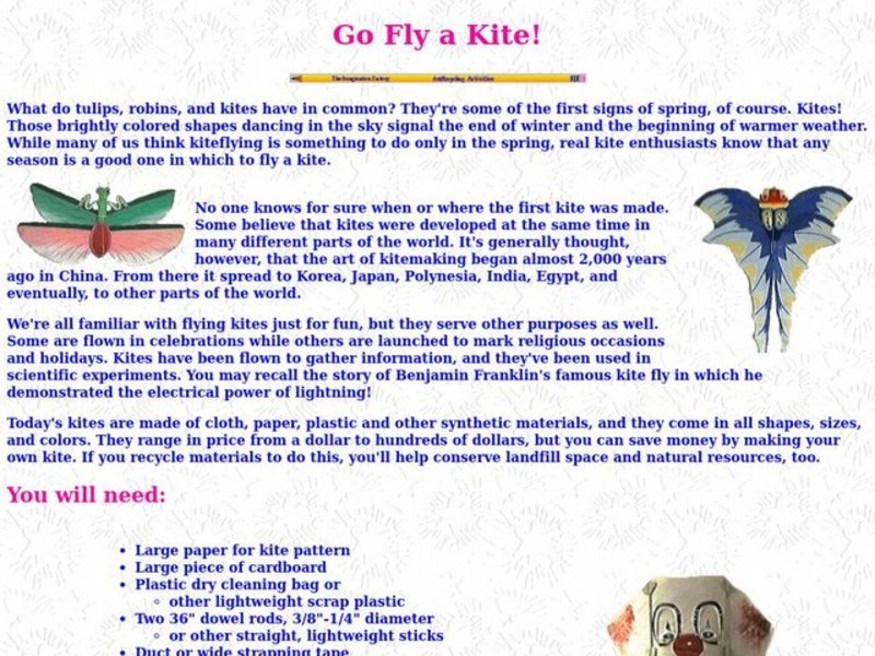 Go Fly a Kite! Lesson Plan