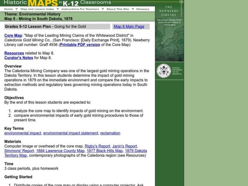 Going for the Gold Lesson Plan