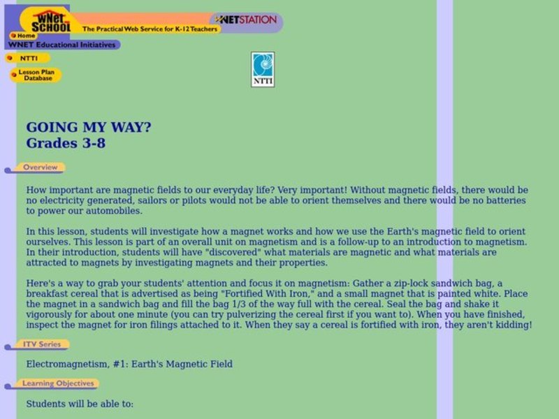 Going My Way? Lesson Plan