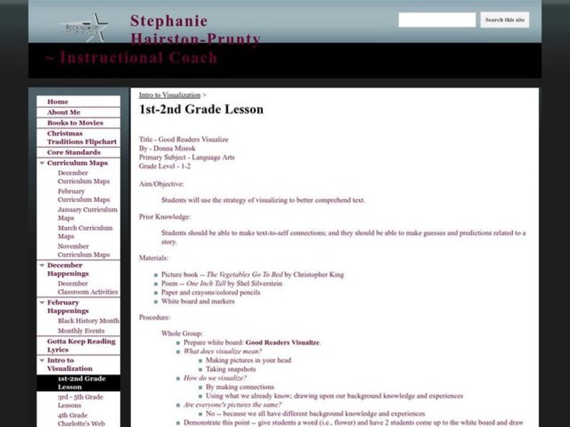 Good Readers Visualize Lesson Plan