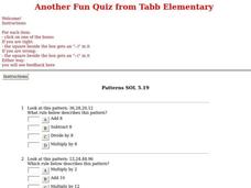 Grade 5 Math Quiz Interactive