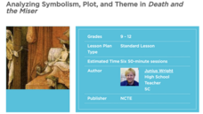 Analyzing Symbolism, Plot, and Theme in Death and the Miser Lesson Plan