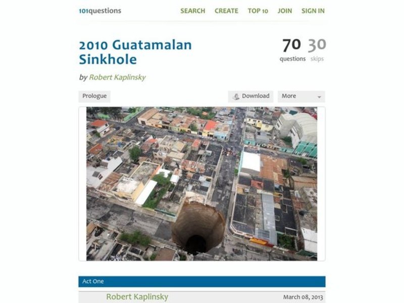 2010 Guatemalan Sinkhole Activity
