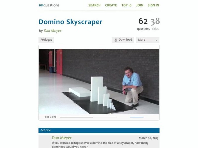 Domino Skyscraper Activity