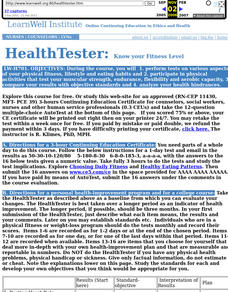 HealthTester: Know your Fitness Level Lesson Plan