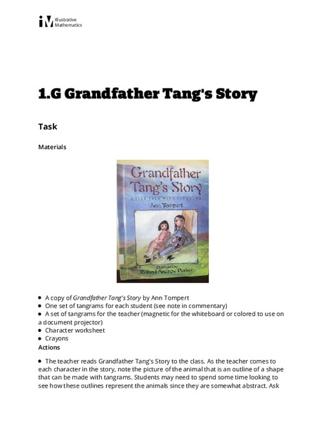 Grandfather Tang's Story Lesson Plan