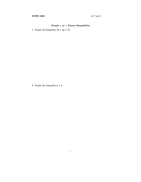 Graph Linear Equations Lesson Plan