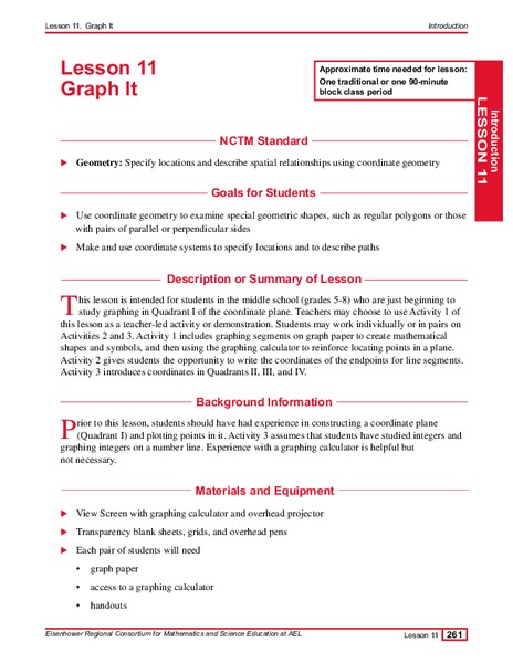 Graph It Lesson Plan