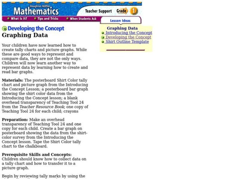 Graphing Data Lesson Plan