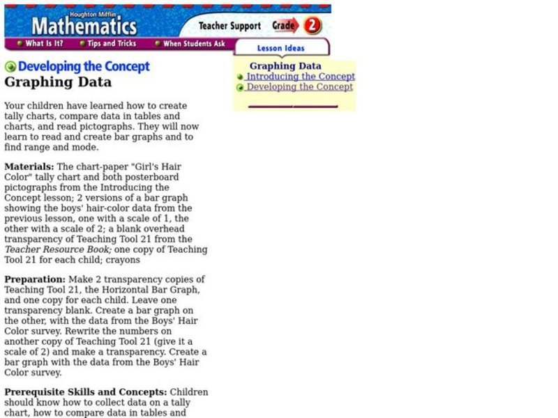 Graphing Data Lesson Plan
