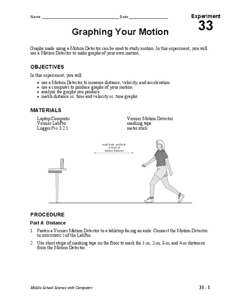 Graphing Your Motion Lesson Plan