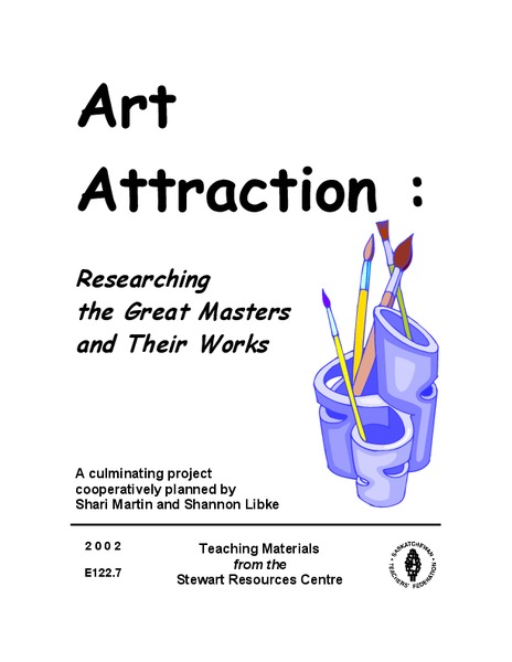 Art Attraction: Researching the Great Masters and their Works Lesson Plan