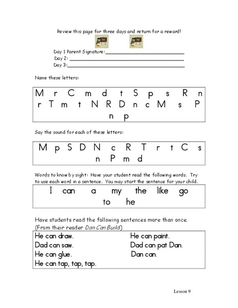 Alphabet Review Worksheet