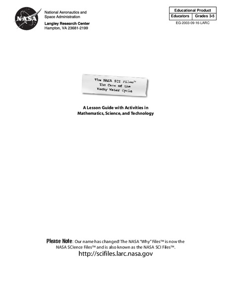 The Case of the Wacky Water Cycle Lesson Plan