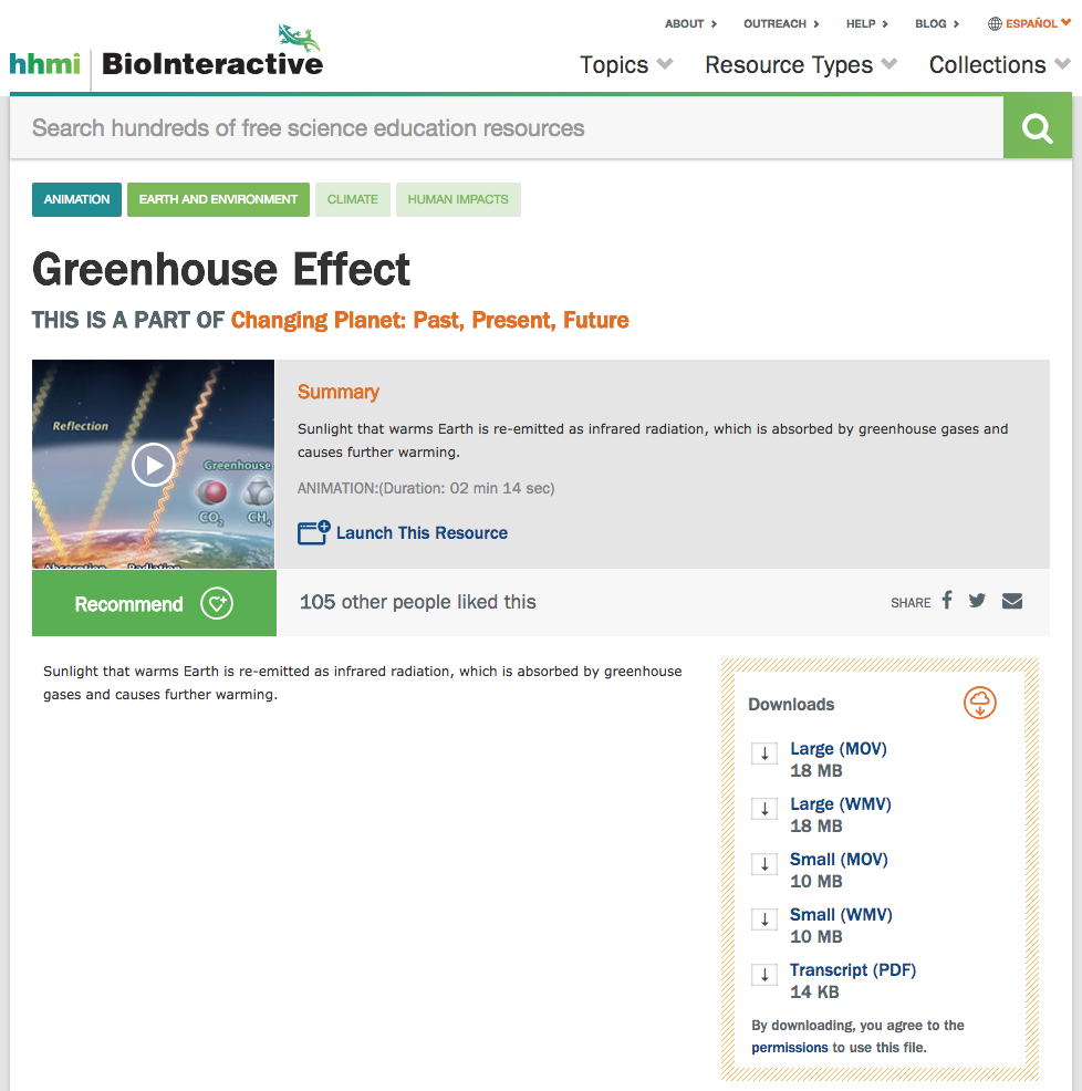Greenhouse Effect Instructional Video