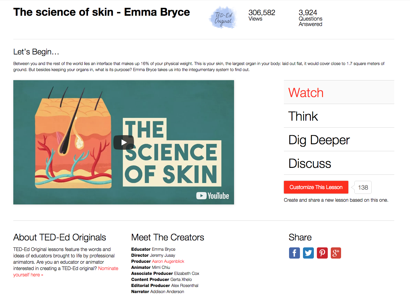 The Science of Skin Instructional Video
