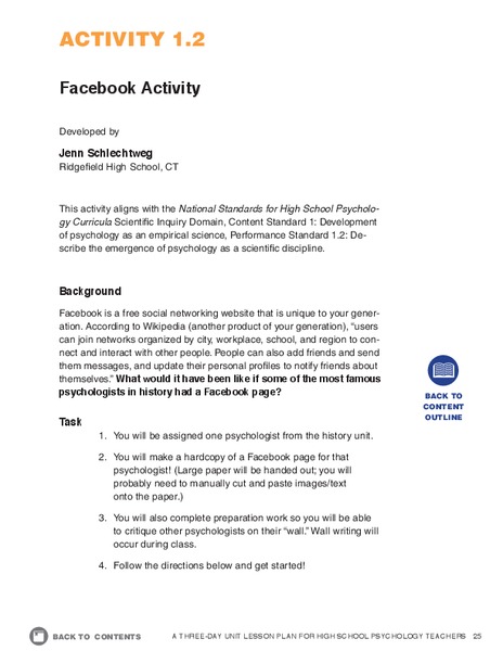 Facebook Activity Activity