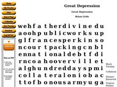 Great Depression Worksheet
