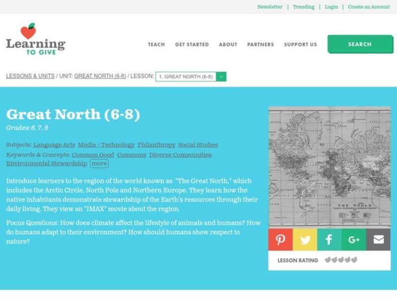 Great North Lesson Plan