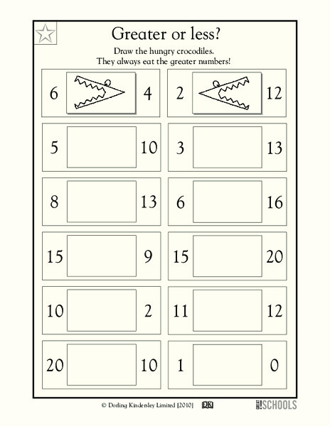 Greater or Less? Worksheet