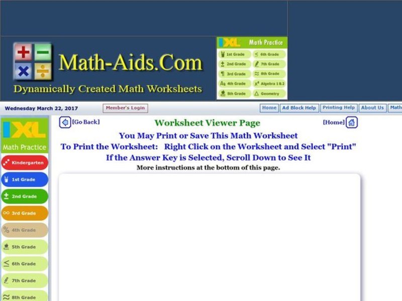 Greatest Common Factor Worksheet