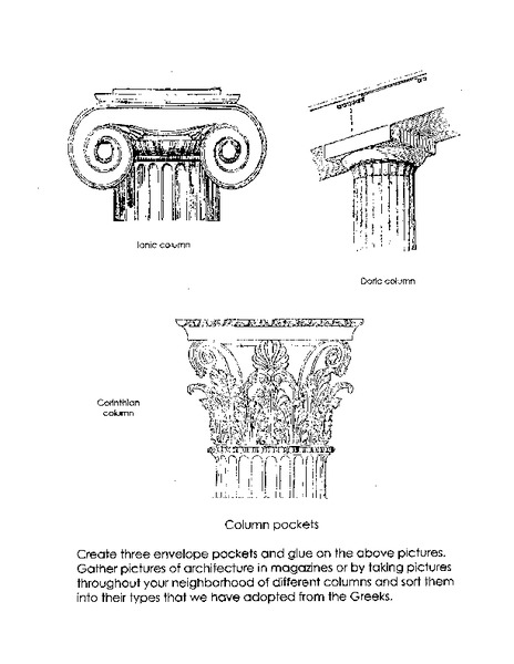 Greek Columns Worksheet