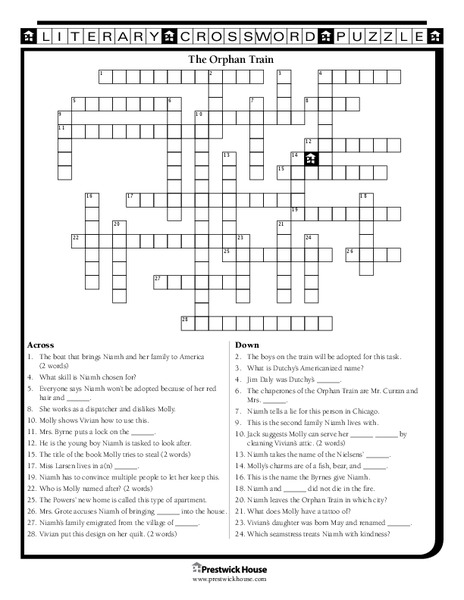 The Orphan Train Worksheet