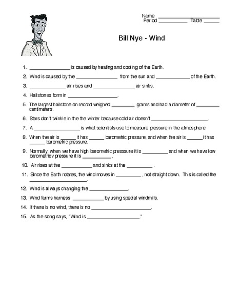 Bill Nye-Wind Worksheet