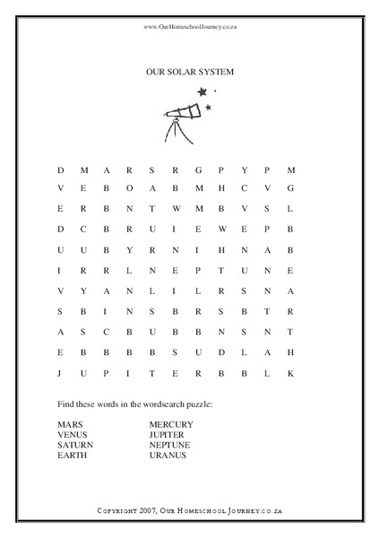 Our Solar System Lesson Plan