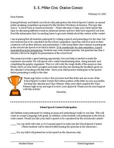School Speech Contest Lesson Plan
