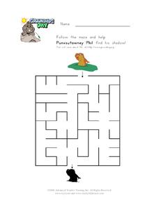 Groundhog Day Worksheet