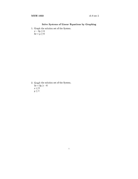 Linear Equations Lesson Plan