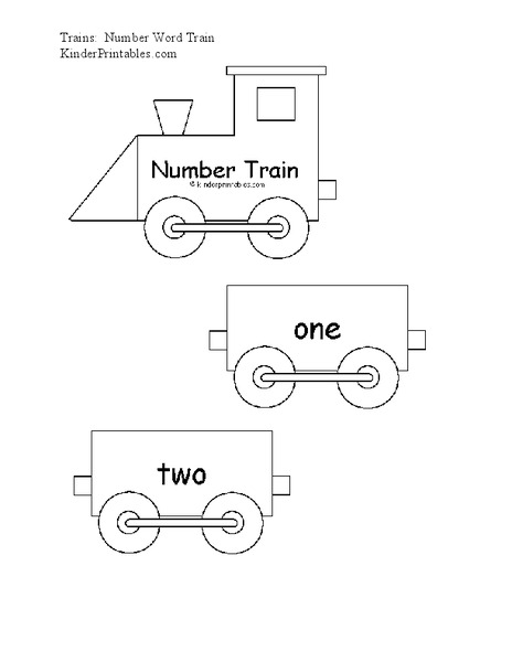 Number Train: 1-20 Worksheet