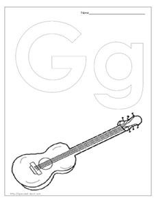 The Letter G Lesson Plan